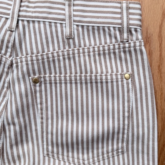 Reformation NWT Cowboy Striped High Rise Straight Jeans (28) - Picture 13 of 16